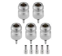 Vecys 5PCS N Hembra Conectores 50 Ohm N Hembra Crimp RF Coaxial Conector N Hembra Jack Adaptador para RG174 RG316 Baja pérdida Coaxial Cable