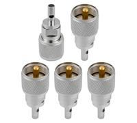 Vecys 5PCS PL259 UHF Macho Coaxiales Conectores UHF Macho PL259 Soldadura Conector 50 Ohm para RG174 RG316 Coaxial Cable