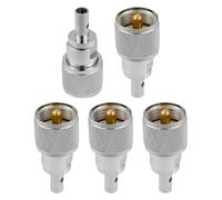 Vecys 5PCS PL259 UHF Macho Coaxiales Conectores UHF Macho PL259 Soldadura Conector 50 Ohm para RG58 RG400 RG142 Coaxial Cable