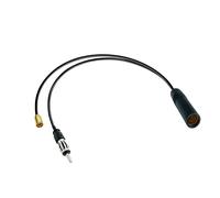 Vecys Adaptador Divisor Dab Cable Divisor de Antena de Radio de Automóvil Conector SMB DIN a Cable de Toma ISO RG174 15,75 Pulgadas 40 cm para Antena de Radio de Automóvil Am/FM Dab