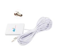 Vecys Adaptador Enchufe TS9 Antena Parche 10 dBi Amplificador Antena WLAN Cable 3m 9,8ft Compatible con Enrutador Móvil 4G / 3G / 2G