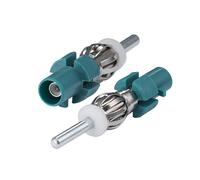 Vecys Adaptador Fakra a DIN Adaptador Antena Radio Automóvil Enchufe Fakra Z a Conector DIN Motorola Conexión Universal Vehículo Camión SUV Unidad Principal Radio Audio Automóvil Receptor Estéreo