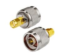 Vecys Adaptador SMA Adaptador Tipo N Adaptador SMA Macho a Tipo N Macho para Cable de Antena Wi-Fi WLAN Enrutador WiFi inalámbrico (2 Piezas)