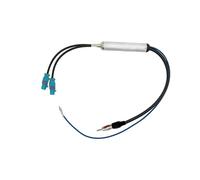 Vecys Am/FM Divisor de Amplificador Antena Radio Coche Fakra a Conector DIN para Doble Conector Fakra Z Splitter Compatible con Radio Coche FM