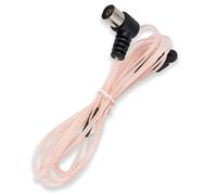 Vecys Antena de Radio FM Antena VHF Rosa Tipo T Antena Interior Unbal Dipole Radio Coche FM Conexión de Enchufe de TV a Presión Compatible con Receptor Estéreo Amplificador Hogar Coche