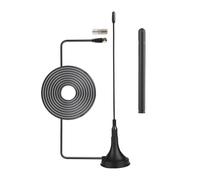 Vecys Antena de TV Digital HDTV DVB-T de 2 dBi VHF UHF Mini con Base Magnética y Dos Varillas de Repuesto Antena Interior de 50 Millas Cable Coaxial RG174 de 9.84ft para Dispositivos DVB-T