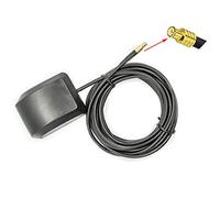 Vecys Antena GPS 1575,42 MHz Adaptador Enchufe MCX con 3 m GPS para Automóvil Cable Extensión Antena MCX RG174 Base Magnética para Vehículos Motor Sistema Navegación GPS Receptor GPS
