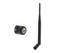 Vecys Antena WiFi de 2,4 GHz Adaptador Macho SMA Antena SMA de 5 dBi Antena Omnidireccional Negra Compatible con Tarjeta WLAN 802.11n/b/g Tarjetas PCI WLAN Router Inalámbrico Bluetooth