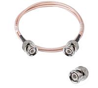 Vecys BNC Macho a BNC Macho Cable 50ohm RG316 RF Cable de Puta de Coleta Coaxial 3ft/1m para Antenas RF Radioaficionado Portátil