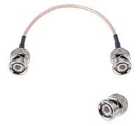 Vecys BNC Macho a BNC Macho Cable 50ohm RG316 RF Cable de Puta de Coleta Coaxial 6"/15cm para Antenas RF Radioaficionado Portátil