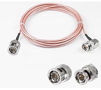 Vecys BNC Macho a BNC Macho Cable en Ángulo Recto 75ohm HD-SDI RG179 RF Coaxial Cable de Puente Coleta 10ft/3m para Cámara VCR Marine CB Radio CCTV Monitor