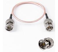 Vecys BNC Macho a BNC Macho de Cable 75 Ohm HD-SDI RG179 RF Coaxial con Conector Pigtail 12"/30 cm para VCR Cámara Radio CB Marina Monitor CCTV.