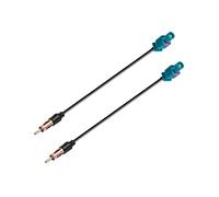 Vecys Cable Adaptador Fakra a DIN Adaptador Fakra Z Radio Coche TV DAB + GPS Conector Fakra Z a DIN Cable Fakra RG174 6inch 15cm Compatible con Antena Radio FM/AM Asiento (2 pcs)