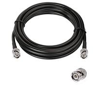 Vecys - Cable BNC macho a BNC macho 50ohm BNC macho a macho RG58 RF coaxial Pigtail Jumper Cable 16.4ft/5m para antenas RF Ham Radio Handheld