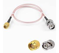 Vecys Cable Coaxial RF Macho SMA a Macho BNC de 50 ohm Cable Puente SMA a BNC RG 316 12"/30CM para Antenas Radioaficionados Dispositivos LAN Inalámbricos y Radios Wi-Fi