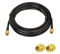 Vecys Cable de Extensión de Antena SMA Cable Pigtail SMA Macho a Macho RG58 de 16.4ft/5M para Red Inalámbrica WiFi 2G 3G 4G Antena Router GSM Bluetooth WLAN LAN