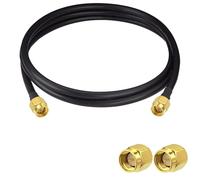 Vecys Cable de Extensión de Antena SMA Cable Pigtail SMA Macho a Macho RG58 de 6.5ft/2M para Red Inalámbrica WiFi 2G 3G 4G Antena Router GSM Bluetooth WLAN LAN