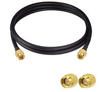 Vecys - Cable de extensión de antena SMA macho a SMA macho a SMA macho cable de cola de cerdo cable de antena WLAN RG58 6,5 ft/2 m para red inalámbrica WiFi 2G 3G 4G Router de antena GSM Bluetooth