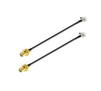 Vecys Cable SMA a TS9 Adaptador de Antena 4G Cable TS9 SMA Cable Flexible en Angulo Recto RG174 6in 15cm 2pcs para Netgear Hsdpa Antena 2G 3G 4G LTE UMTS Tarjeta de Red 4G