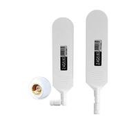 Vecys Dual Band WiFi 2.4GHz 5.8GHz Antena 12dBi Alta Ganancia Omnidireccional Pegamento Stick SMA Conector Macho Antena para WiFi Router Tarjeta de Red Inalámbrica (Blanco, 2 PCS)