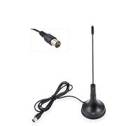 Vecys DVB-T HDTV Antena para 5dBi Interior Antena de TV Digital con Base Magnética TV Conector Macho VHF UHF Mini Antena 1.5m RG174 Cable Coaxial