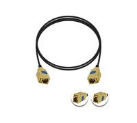 Vecys Fakra K Curry Hembra Cable RG174 3.3ft/1m Fakra Curry Código K Hembra a Hembra Compatible con Sintonizador de Receptor Estéreo de Radio de Vehículo de Coche