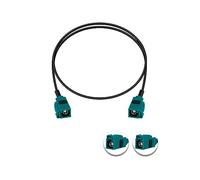 Vecys Fakra Z Cable Fakra Z Hembra a Fakra Z Hembra RF Cable Coaxial 20in/50cm Vehículo Antena Cable de Extensión RG174 para Car Stereo GPS Navigation