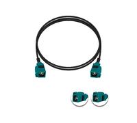 Vecys Fakra Z Cable Fakra Z Hembra a Fakra Z Hembra RF Cable Coaxial 3.3ft/1m Fakra Z Hembra Vehículo Antena Cable de Extensión RG174 para Car Stereo GPS Navigation