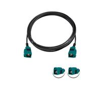 Vecys Fakra Z Cable Fakra Z Hembra a Fakra Z Hembra RF Cable Coaxial 6.6ft/2m Vehículo Antena Cable de Extensión RG174 para Car Stereo GPS Navigation