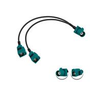 Vecys Fakra Z Cable Fakra Z Macho a Doble Fakra Z Hembra Splitter Cable Coaxial 12in/30cm Splitter Cable Coaxial RG174 V-Type para Coche Estéreo GPS de Navegación