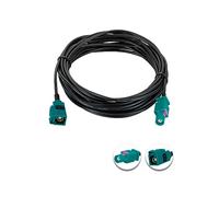 Vecys Fakra Z macho a hembra RF coaxial Cable 16.4FT/5M Fakra Z hembra a macho Cable de extensión de antena RG174 para vehículo para navegación GPS de la radio de coche