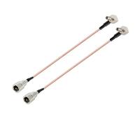 Vecys FME Macho a TS9 Macho Cable Coaxial RF de ángulo Recto de 90 Grados RG316 de 15 cm / 6 in para Enrutadores Antenas 2G 3G 4G LTE UMTS de Banda Ancha Móvil Hsdpa WLAN Inalámbrica(2 pcs)