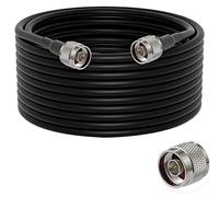 Vecys N Macho a N Macho Baja Pérdida Cable Coaxial RG58 49.2FT/15M para 3G 4G 5G LTE Antena Radioaficionado GPS WiFi