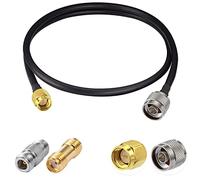 Vecys N Macho a SMA Macho Cable Coaxial de Baja Pérdida RG58 3FT/1M + 2PCS N SMA Adaptador Kit para 3G 4G 5G LTE Antena Ham Radio GPS WiFi