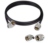 Vecys PL 259 Cable Jumper UHF Macho PL-259 a UHF Macho PL-259 Cable Coaxial Digital Baja Pérdida en Ángulo Recto RG58 3FT/1M para Walkie Talkie HAM y CB Radio SWR Medidor de Antena Analizador