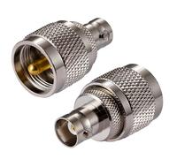 Vecys PL259 UHF Macho a BNC Hembra Adaptador de Antena para CB Antena de Radio Jamón Walkie Talkie de Mano de Radio de Dos vías SO 239 Coaxial Inalámbrica LAN Devices(2 pcs)
