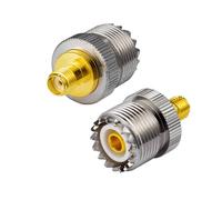 Vecys Radio de Dos vías SMA Hembra a UHF Hembra Adaptador Recto SO239 Adaptador SMA 2 Piezas para Ham Radio UHF Walkie Talkie de Mano Pl Plug de Antena