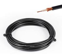 Vecys RG174 RF Coaxial Cable Negro 50 Ohm 16.4FT/5M