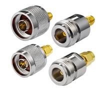 Vecys RP-SMA a N-Type Adaptador de Antena WiFi RP-SMA 4 Kit para Antena WiFi Exterior WiFi RPSMA WiFi 4G Router WiFi Router WiFi Bluetooth inalámbrico (4 Piezas)