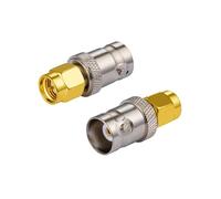 Vecys SMA a BNC RF Adaptadores Conexión SMA Macho a BNC Hembra Adaptador para SDR Radioaficionado Baofeng Radio de Mano Electrónica WLAN inalámbrico CCTV Cámara Escáner Radios de Dos vías