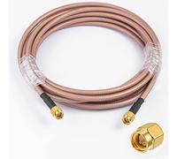 Vecys SMA Cable de Extensión de Antena SMA Macho a Macho Cable Pigtail RG400 10ft/3m para Red Inalámbrica WiFi 2G 3G 4G Antena Enrutador GSM Bluetooth WLAN LAN