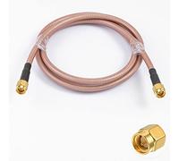 Vecys SMA Cable de Extensión de Antena SMA Macho a SMA Macho Cable Flexible Cable de Antena WLAN RG400 3ft/1m para Red Inalámbrica WiFi 2G 3G 4G Antena Enrutador GSM Bluetooth WLAN LAN