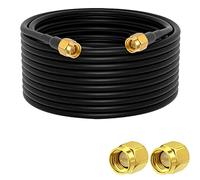 Vecys SMA Cable de Extensión de Antena SMA Macho a SMA Macho Cable Flexible Cable de Antena WLAN RG58 32.8ft/10M para Red Inalámbrica WiFi 2G 3G 4G Antena Enrutador GSM Bluetooth WLAN LAN