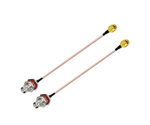 Vecys SMA Macho a BNC Hembra RF Cable Coaxial RG316 15 cm / 6 pulgadas para Walkie Talkie Radio Antenas de Radio PC LAN USB Raspberry Pi TYT Icom(2 pcs)