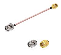 Vecys SMA macho a BNC macho cable coaxial RF 50ohm SMA a BNC RG 316 cable de conexión 6"/15CM para antenas de radio aficionado dispositivos LAN inalámbricos Radios Wi-FI