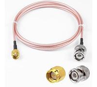 Vecys SMA Macho a BNC Macho RF Cable Coaxial 50ohm SMA a BNC RG 316 Cable de Puente 3FT/1M para Antenas Radioaficionado Dispositivos LAN Inalámbricos Radios Wi-Fi