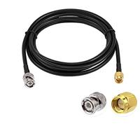 Vecys SMA Macho a BNC Macho RF Cable coaxial 50ohm SMA a BNC RG58 Cable de Puente 10ft/3m para Antenas Radioaficionado Dispositivos LAN Inalámbricos Radios Wi-Fi
