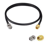 Vecys SMA Macho a BNC Macho RF Cable Coaxial 50ohm SMA a BNC RG58 Cable de Puente 3ft/1m para Antenas Radioaficionado Dispositivos LAN Inalámbricos Radios Wi-Fi