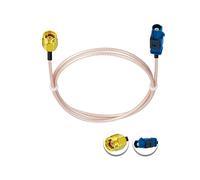 Vecys SMA Macho a Fakra C Macho Azul Pigtail Cable RG316 12in/30cm Fakra C Plug a SMA Plug GPS Antena Cable de Extensión para el Vehículo de Navegación GPS Car Radio Estéreo