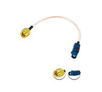 Vecys SMA Macho a Fakra C Macho Azul Pigtail Cable RG316 6in/15cm Fakra C Plug a SMA Plug GPS Antena Cable de Extensión para el Vehículo de Navegación GPS Car Radio Estéreo